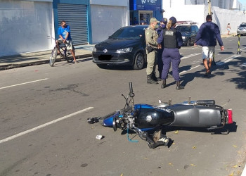 Vídeo mostra momento do acidente que vitimou motoqueiro em Teresina